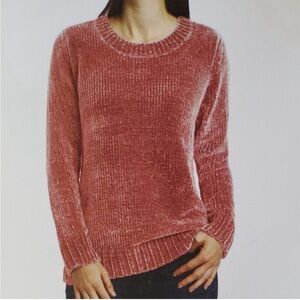 Chenille Rosy Pink Sweater M